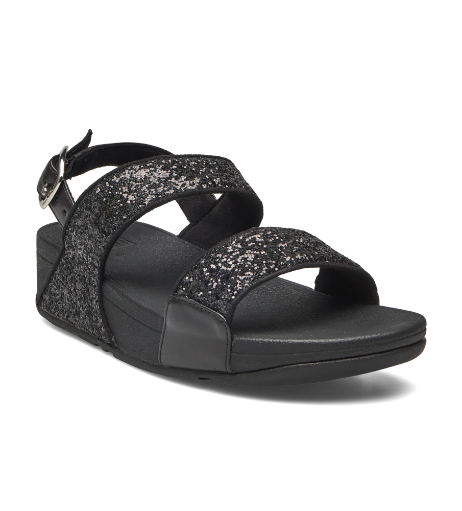 Fitflop Lulu Glitter Back-Strap Sandal Black
