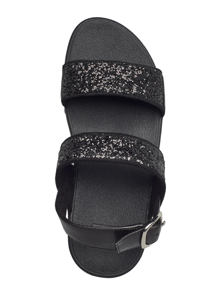 Fitflop Lulu Glitter Back-Strap Sandal Black