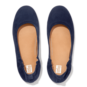 Fitflop Allegro Suede Ballerina Midnight Navy