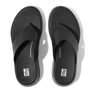 Fitflop F-Mode Leather Toe-Post All Black