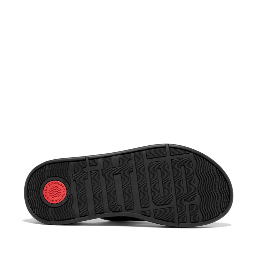 Fitflop F-Mode Leather Toe-Post All Black