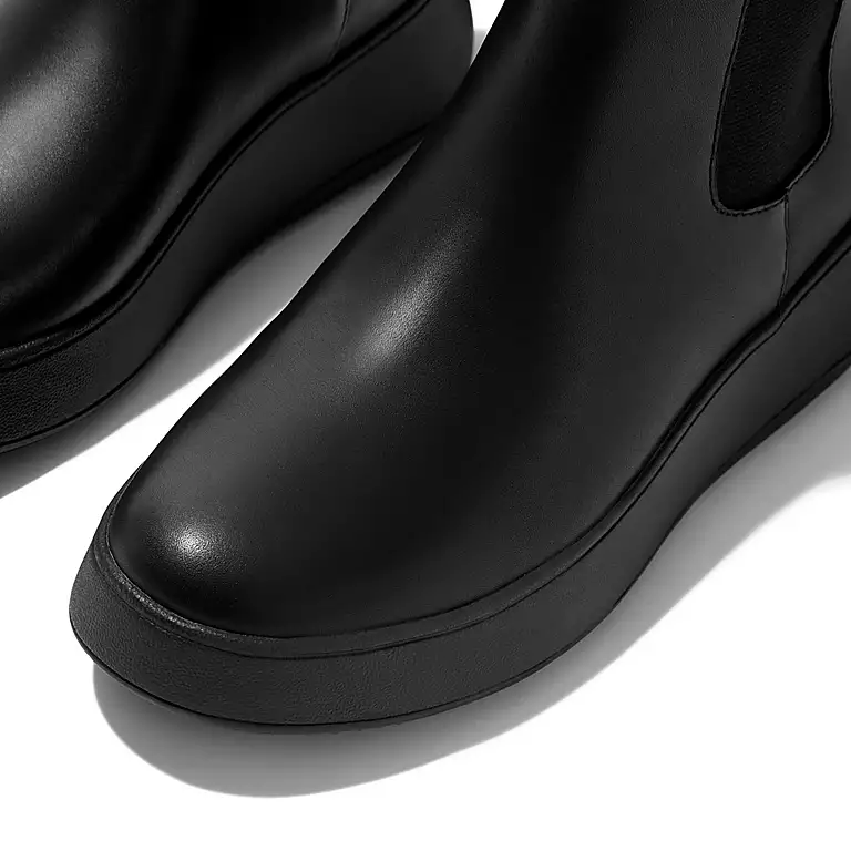 Fitflop F-Mode Chelsea Plateau Boot Black