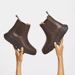 Fitflop F-Mode Chelsea Plateau Boot Chocolate