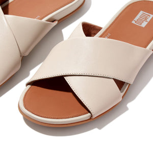 Fitflop Gracie Cross Slides Stone Beige
