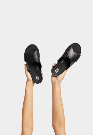 Fitflop Gracie Cross Slides Black