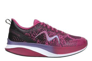 MBT Huracan 3000 Lace Up Damen Laufschuhe Black/Orchid Flower