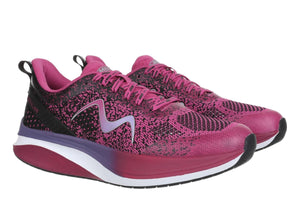MBT Huracan 3000 Lace Up Damen Laufschuhe Black/Orchid Flower