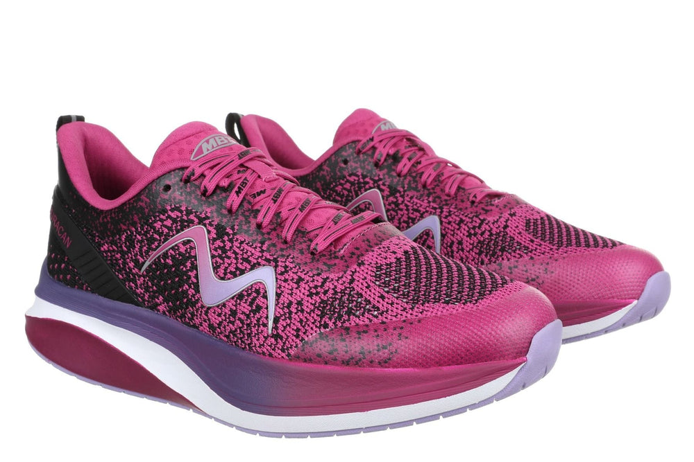MBT Huracan 3000 Lace Up Damen Laufschuhe Black/Orchid Flower