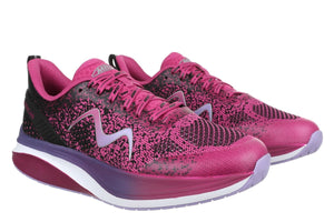 MBT Huracan 3000 Lace Up Damen Laufschuhe Black/Orchid Flower