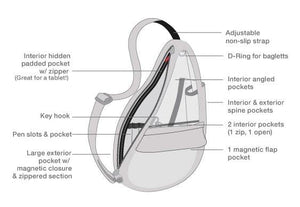 Healthy Back Bag - Textured Nylon Medium in vielen Farben