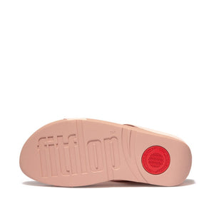 Fitflop Lulu Crystal Circle H-Bar Pink Salt