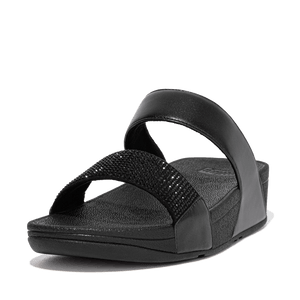 Fitflop Lulu Crystal Slide Black