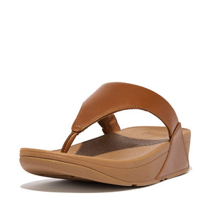 Fitflop Lulu Zehensteg Leather Light Tan