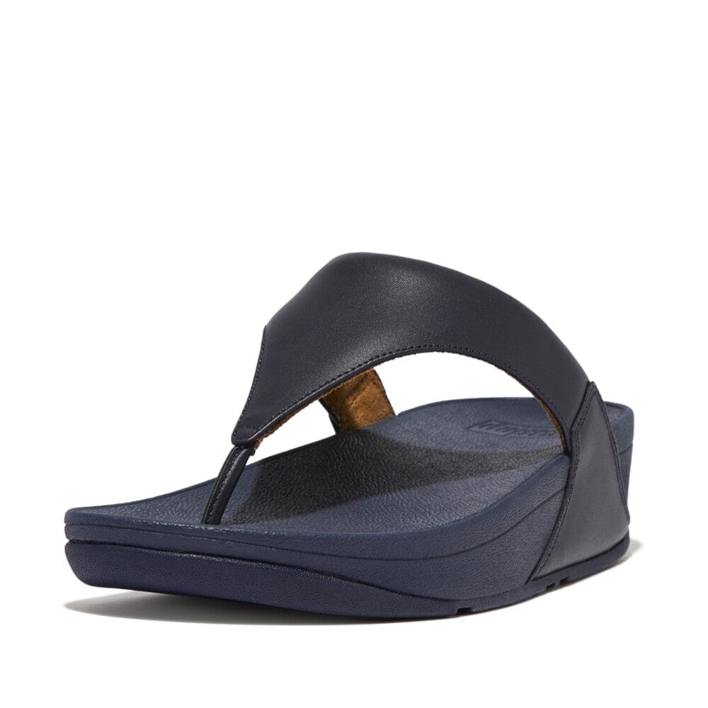 Fitflop Lulu Zehensteg Leather Deep Blue