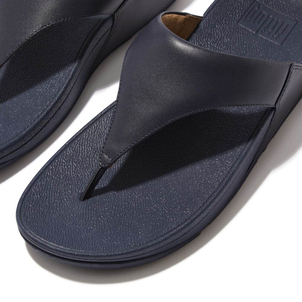 Fitflop Lulu Zehensteg Leather Deep Blue
