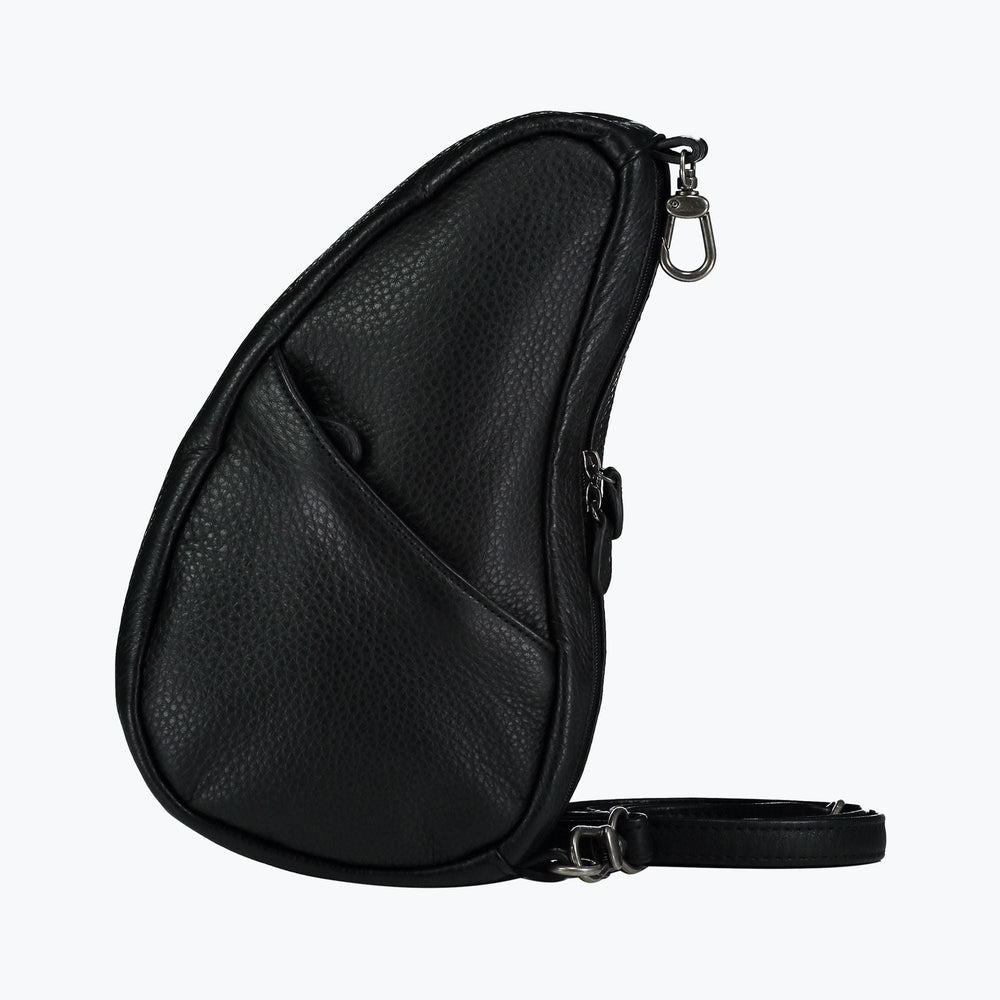 Healthy Back Bag - Leather Large Baglett Black/Purple/Lake Blue