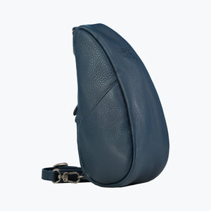 Healthy Back Bag - Leather Large Baglett Black/Purple/Lake Blue