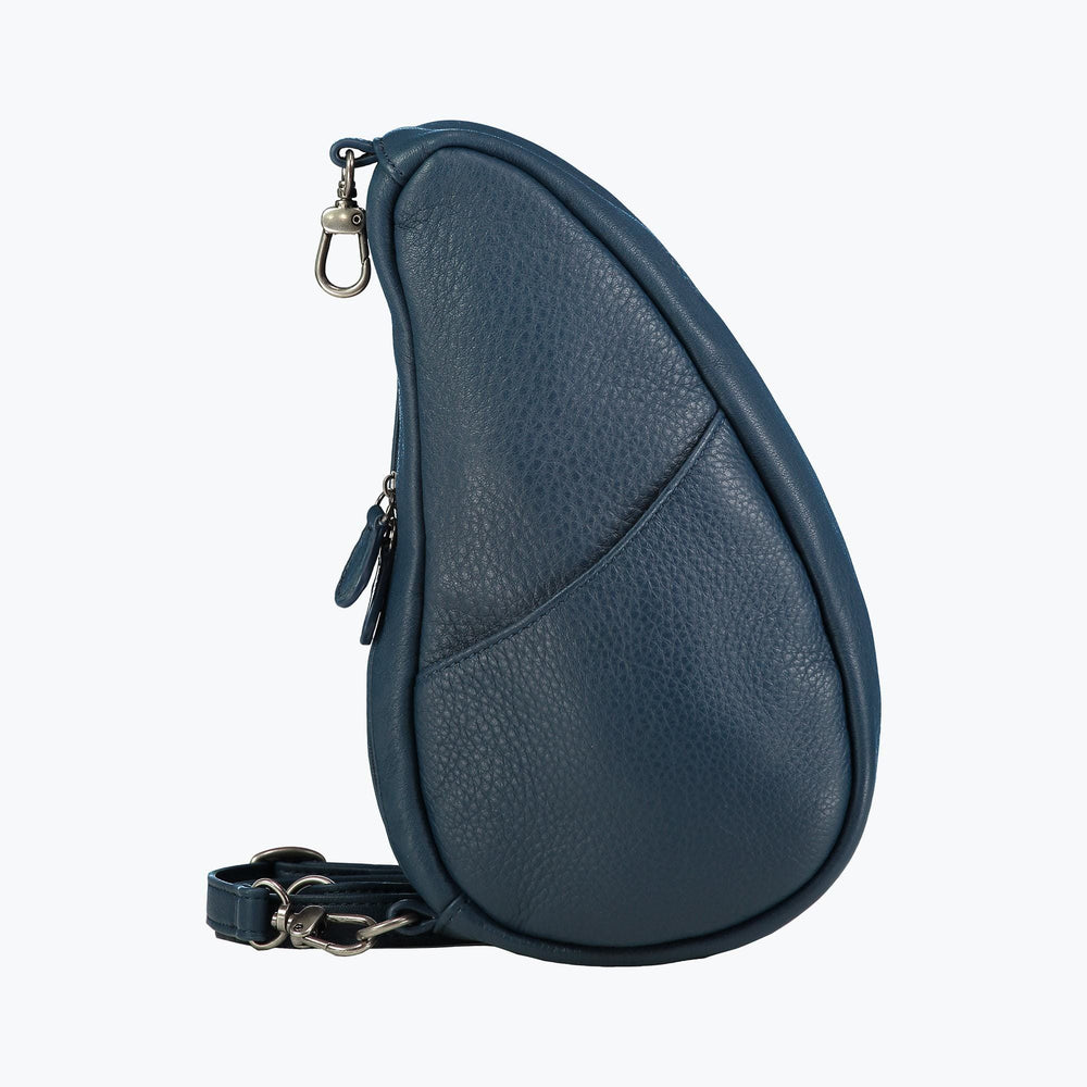 Healthy Back Bag - Leather Large Baglett Black/Purple/Lake Blue