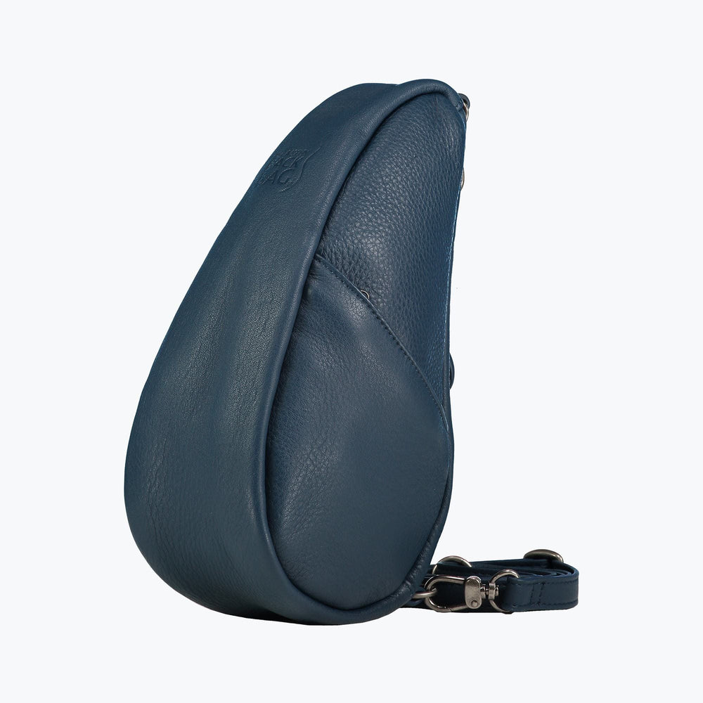 Healthy Back Bag - Leather Large Baglett Black/Purple/Lake Blue