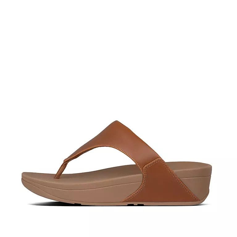 Fitflop Lulu Zehensteg Leather Light Tan