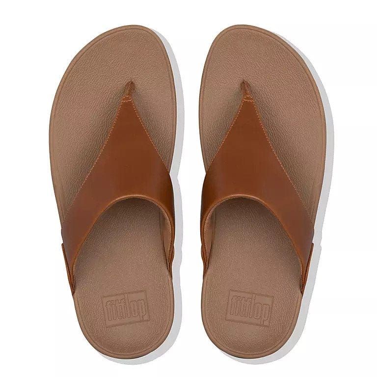 Fitflop Lulu Zehensteg Leather Light Tan