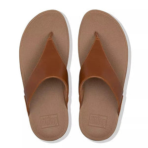 Fitflop Lulu Zehensteg Leather Light Tan