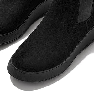Fitflop F-Mode Chelsea Plateau Boot Suede Black