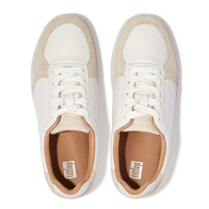 Fitflop Rally Leather Suede Weiß/Beige