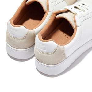 Fitflop Rally Leather Suede Weiß/Beige