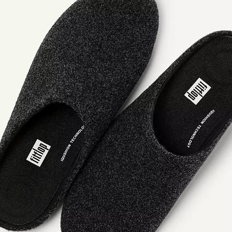 Fitflop Shove Filz Clog Black