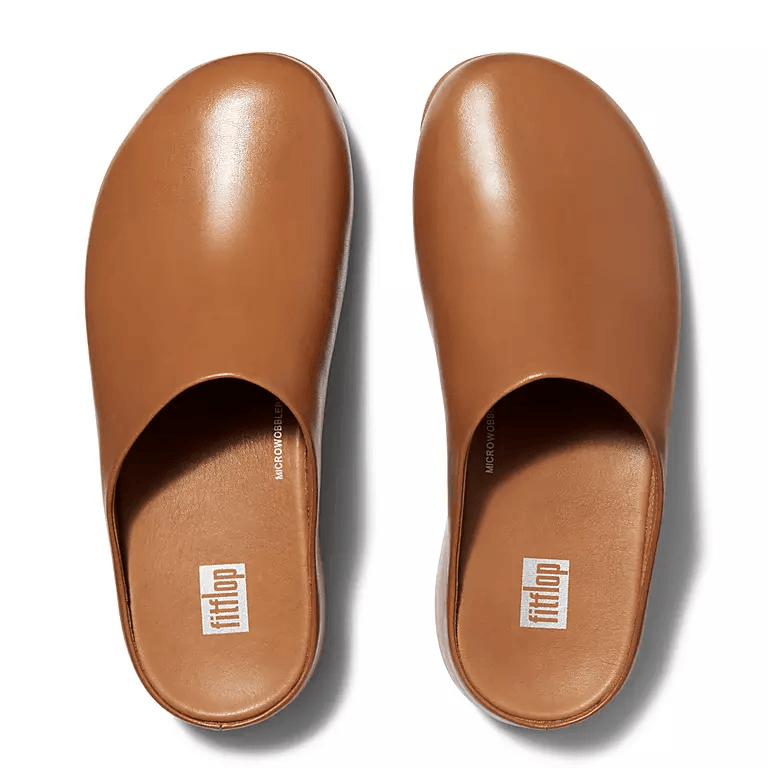 Fitflop Shuv Clog Leather Tan
