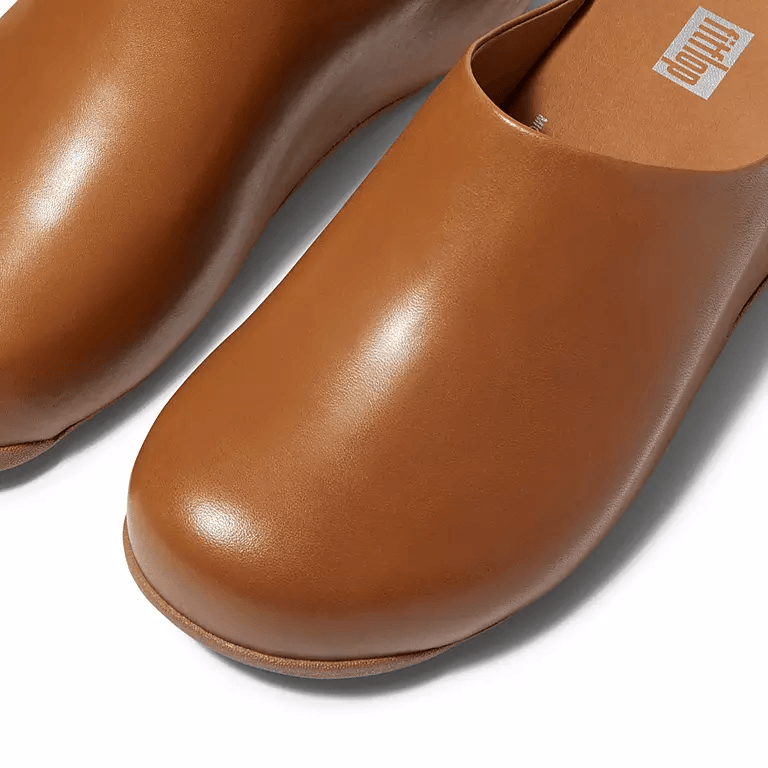 Fitflop Shuv Clog Leather Tan