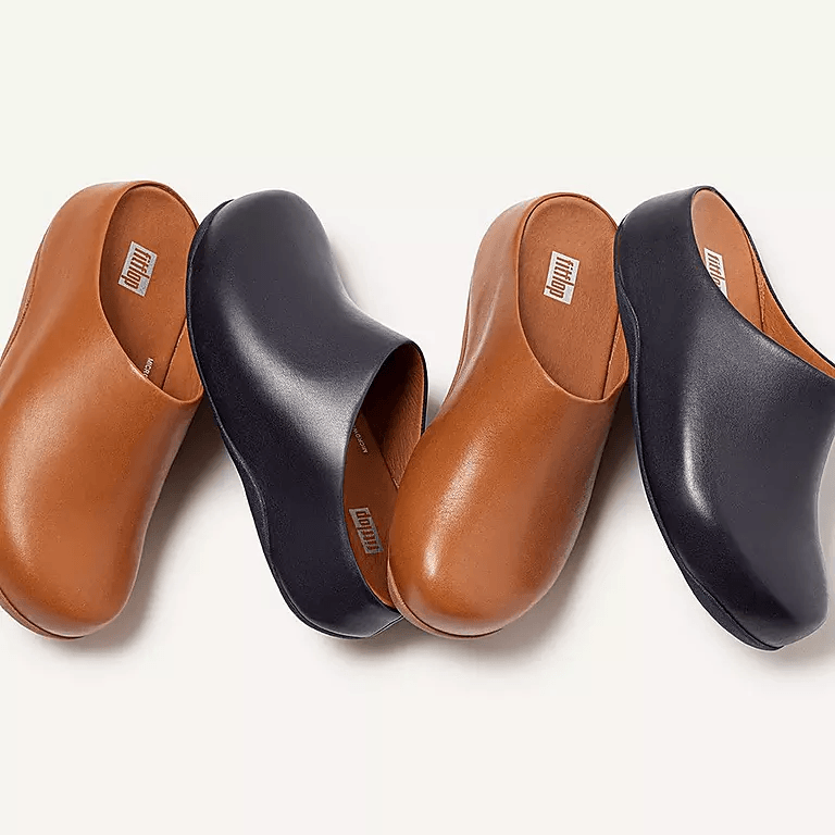 Fitflop Shuv Clog Leather Tan