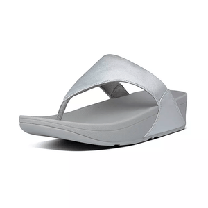 Fitflop Lulu Zehensteg Leather Silver