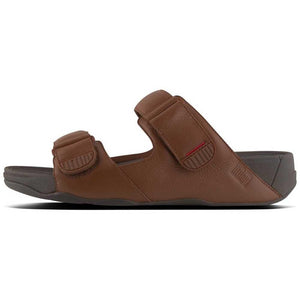 Fitflop Gogh Moc Slide Leather Dark Tan