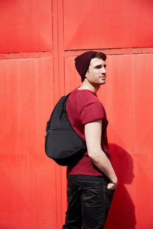Healthy Back Bag - Mikrofaser Medium Black/Navy/Nickle