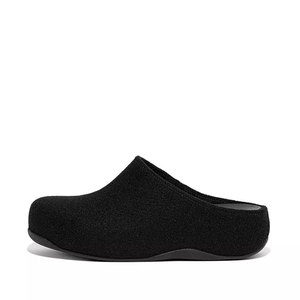 Fitflop Shuv Clog Felt Black
